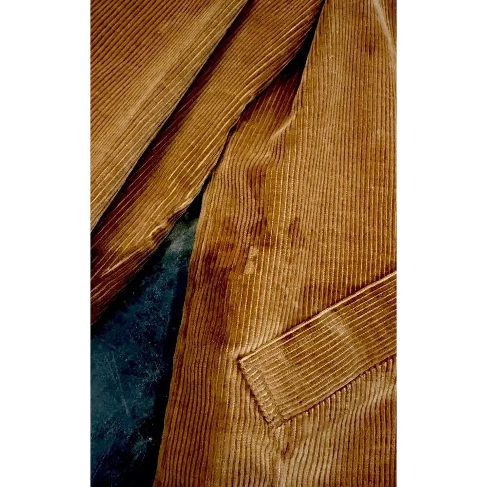 Vintage 70s McGregor Men's Fleece Lined Corduroy Heavy Jacket Coat Size 44 Long